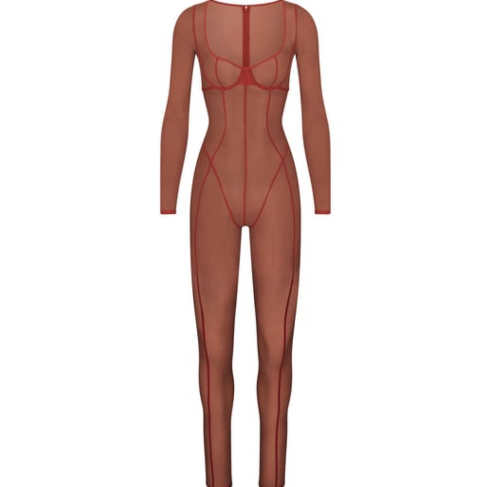 Skims Ultrafine Mesh Catsuit Chile